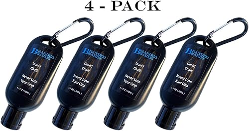 Miniatura 2 de Tiza líquida y correas de levantamiento de pesas para escalada en roca, levantamiento de potencia, entrenamiento cruzado, aprobado para gimnasio sin