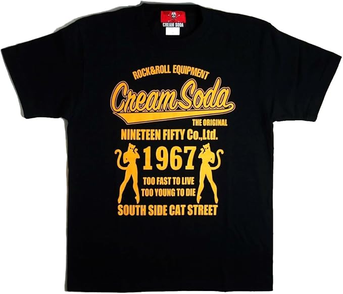 Amazon Co Jp Cream Soda 1967ダブル立ちネコtシャツ クリームソーダ Jimmy S Dream Shop ファッション Amazon Co Jp Cream Soda 1967ダブル立ちネコtシャツ クリームソーダ Jimmy S Dream Shop ファッション