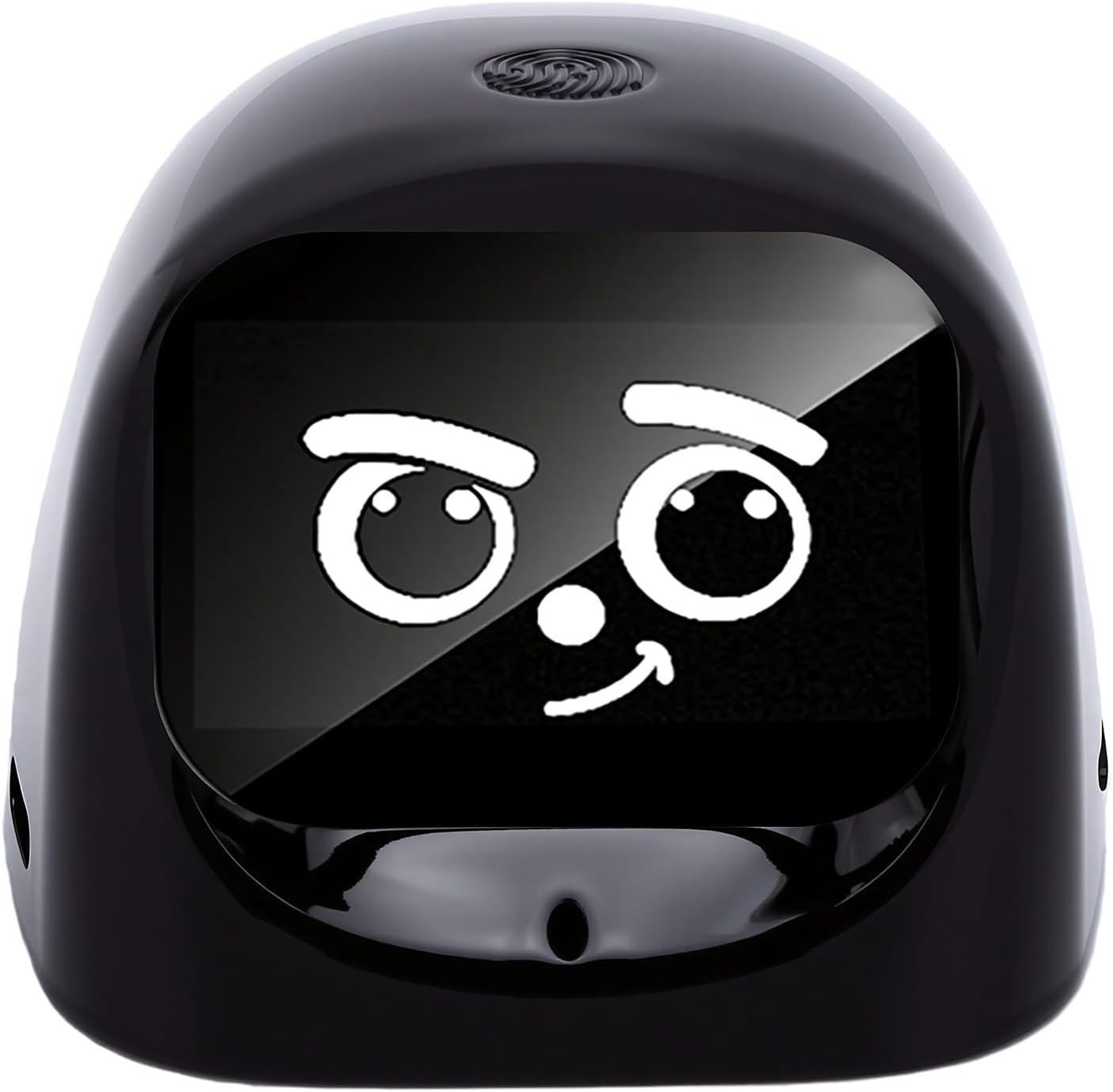 Duokon AI Desktop Robot Companion Emotion Recognition Interactive Robot Pet with 70+ Animated Expressions and Wireless Speaker for Car Dash Home Office (Black)