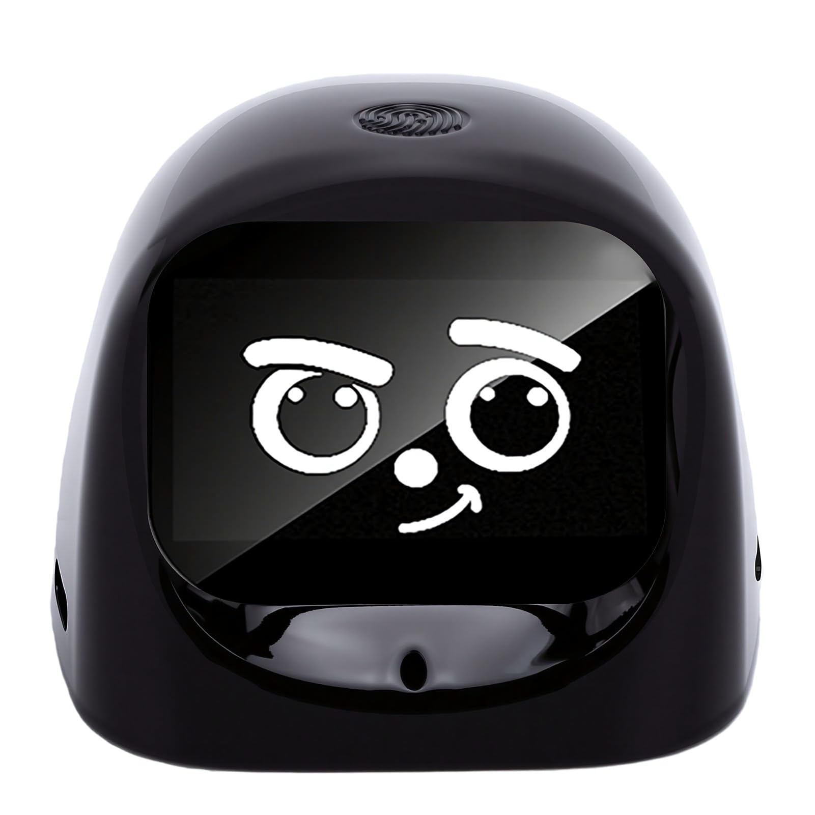 AI Desk Robot Companion with Emotion Recognition, Interactive Talking Knowledge Partner, Gyroscope Motion Response, Magnetic Base Easy Install, Speaker (black)