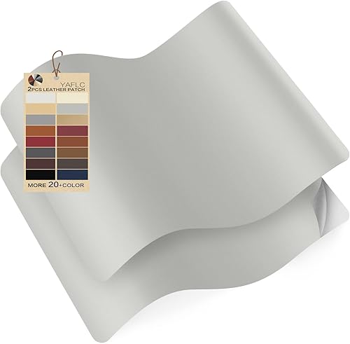 Miniatura 77 de 2 parches de reparación de cuero para muebles, parches de reparación de cuero autoadhesivo de 8.3 x 11 pulgadas, para sofá, cinta de parche