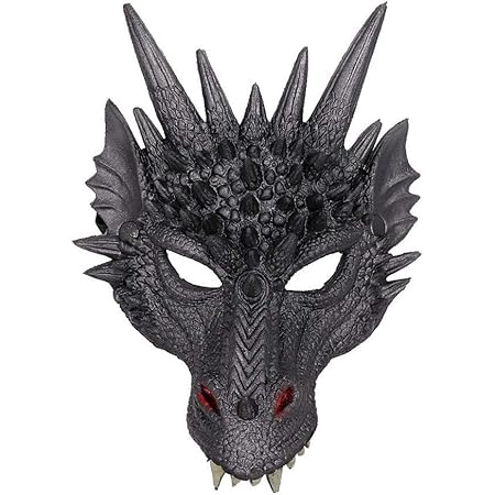 Amazon Co Jp ルイスワメ Luiswame 竜 リュウ コスプレ コスチューム ハロイン仮面 ハロウィン コスプレマスク ホラー 怪談 仮装グッズ 怖い 化け物 妖怪 鬼 アニマル お面 フェイス マスク 肝試し Cosplay クリスマス 学園祭 ハロウィン衣装 仮装 新年会 忘年会 仮装