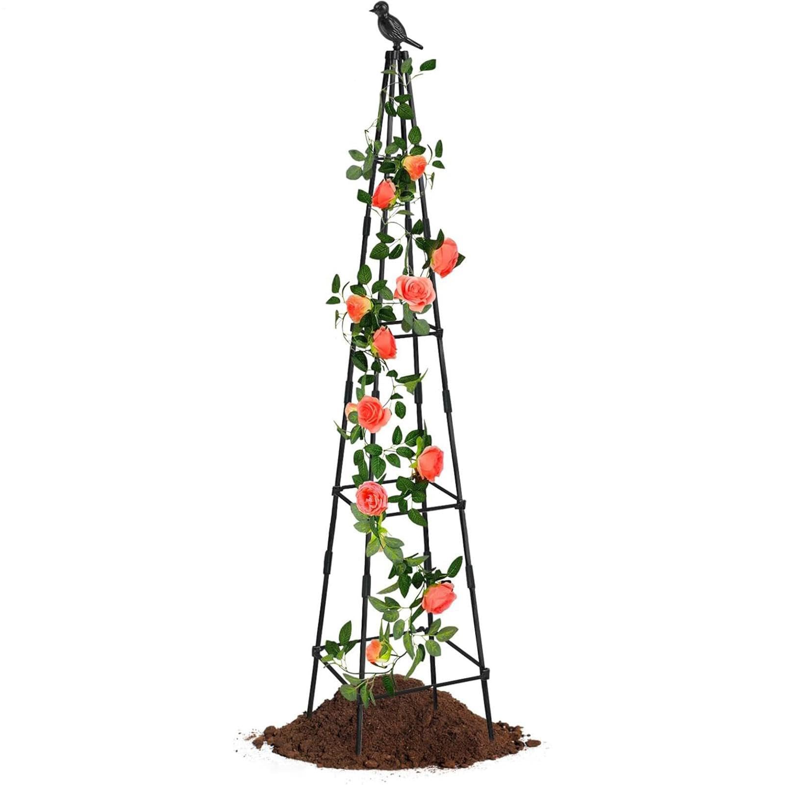 Tuteur Obélisque de Jardin Support Obélisque Métallique