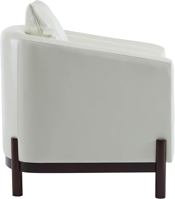 Sillón Tapizado Blanco Lounge con Brazos miniatura 6