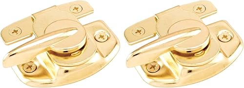 Defender Security U 9924 - Cerradura de guillotina, centro de agujeros de 1-34 y 1-12 pulgadas, se adapta a ventanas de madera colgadas