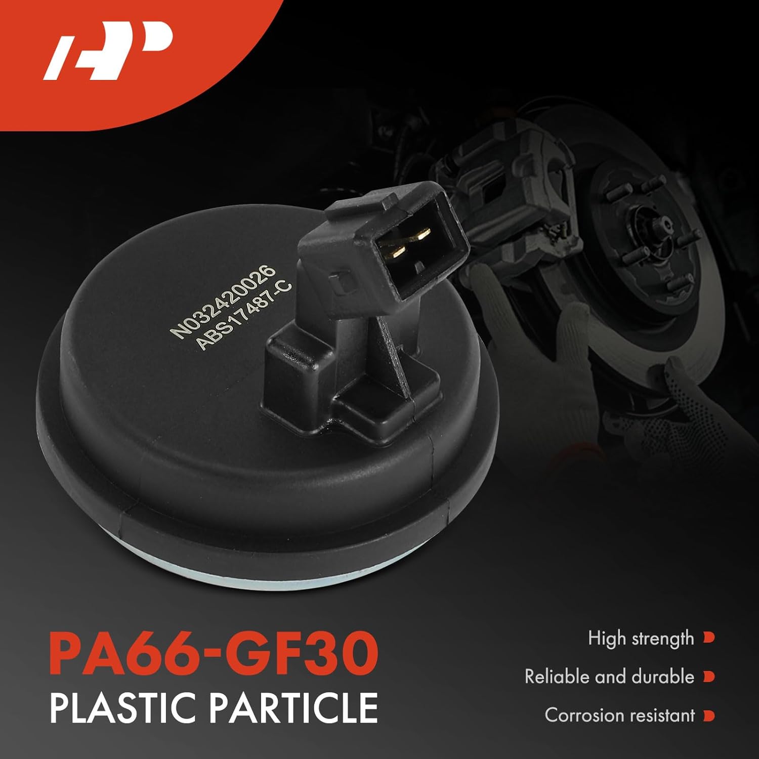 A-Premium ABS Wheel Speed Sensor Compatible with Hyundai, Kia Models - Accent 2019-2021, Rio 2019-2020 - Rear Driver and Passenger Side, 2-PC Set, Replace# 58980F9000