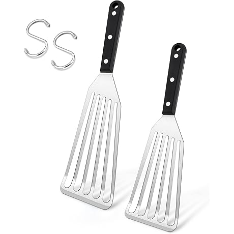Joyfair Stainless Steel Fish Spatula with S-Shaped Hooks