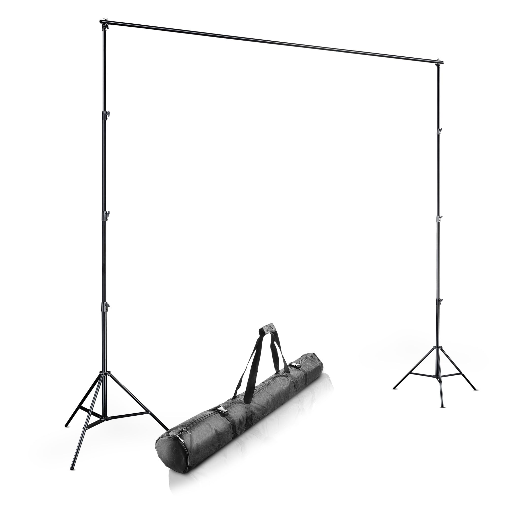 Walimex pro background system XXL 190-465cm - set de fondo profesional estable y grande para estudio y móvil, para fotografía video y pantalla verde, altura hasta 400cm