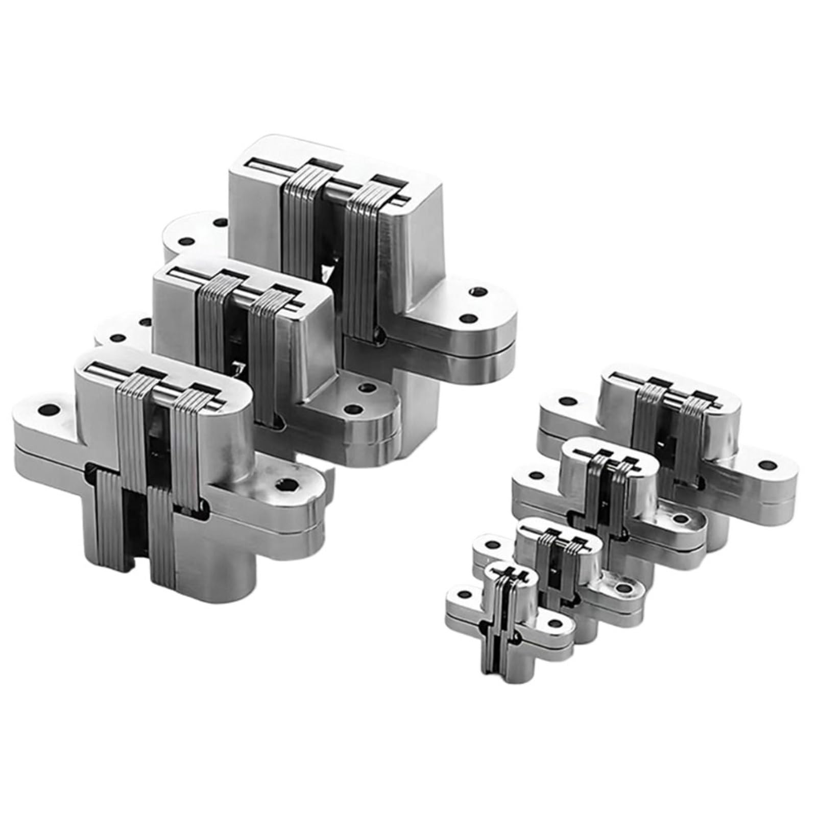 Kdhcvkz 13-45Mm 1Pcs Stainless Steel Hidden Hinge 180 Degree Zinc Alloy Door Hinge(13-45Mm)