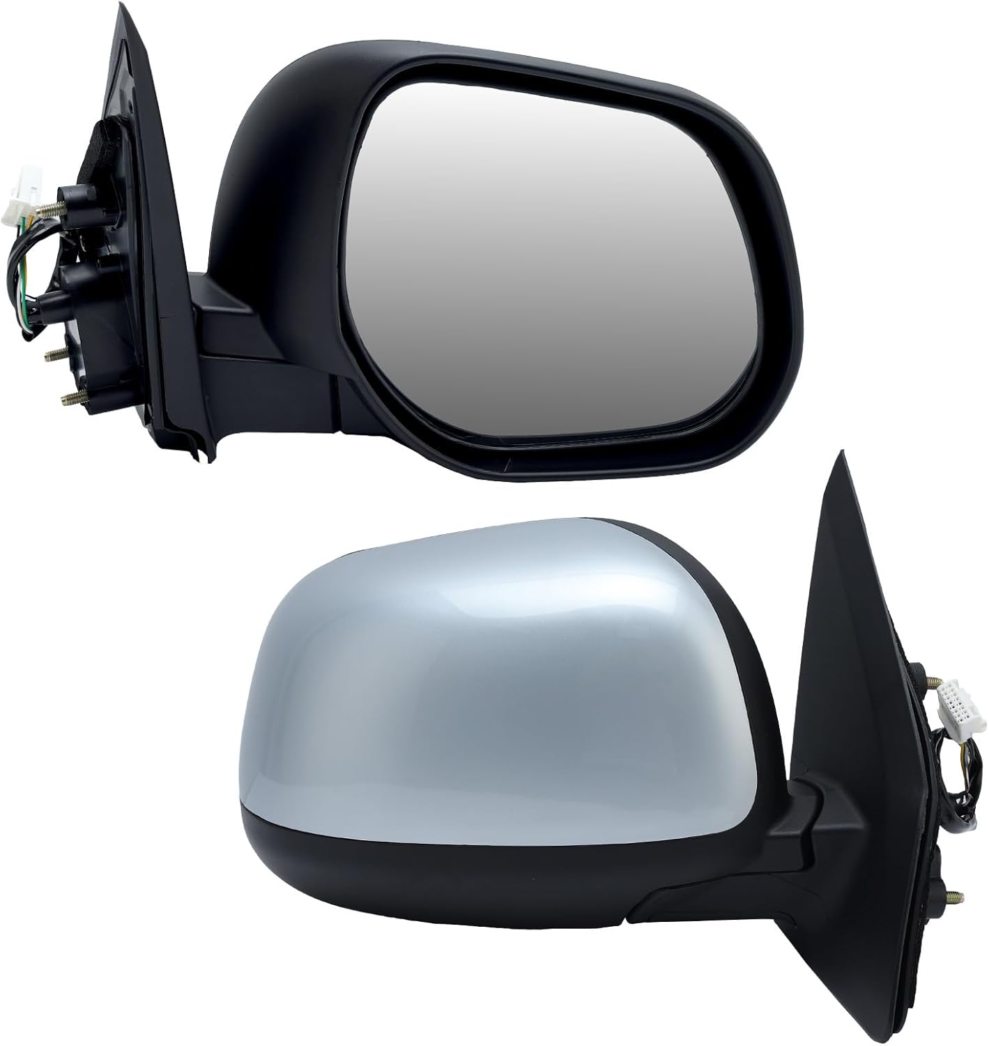Right Passenger Side Mirror Compatible with 2011-2022 Mitsubishi Outlander Sport 2010-2013 Mitsubishi Outlander Door Mirrors Replacement Power Heated Manual Folding Prime Paintable 5 Pins