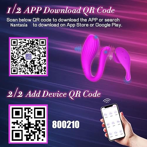 Miniatura 6 de Bragas vibratorias con aplicación y control remoto, vibrador portátil, Healexcer Smartphones Dual Motors Juguetes sexuales para adultos para