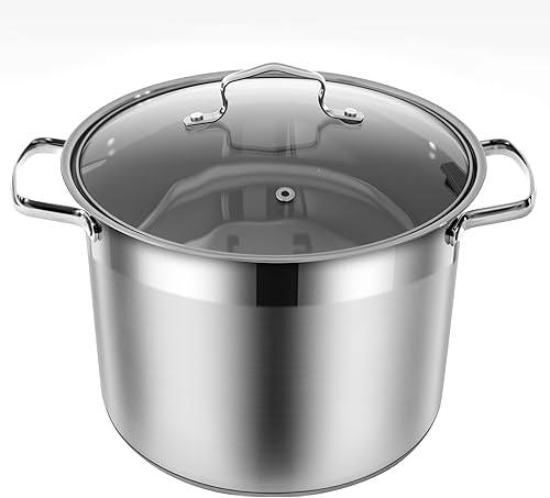 Miniatura 3 de Juego de utensilios de cocina de cocina, 12 piezas híbridas de acero inoxidable, sartenes antiadherentes, cacerolas, sartén para saltear y olla,