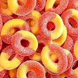 Peach Rings - 2 Pound Bag - Peach Gummies Candy - Sweet and Sour Candy for Office, Snacking, Dessert Decorating, Goodie Bags - Classic Chewy Treat