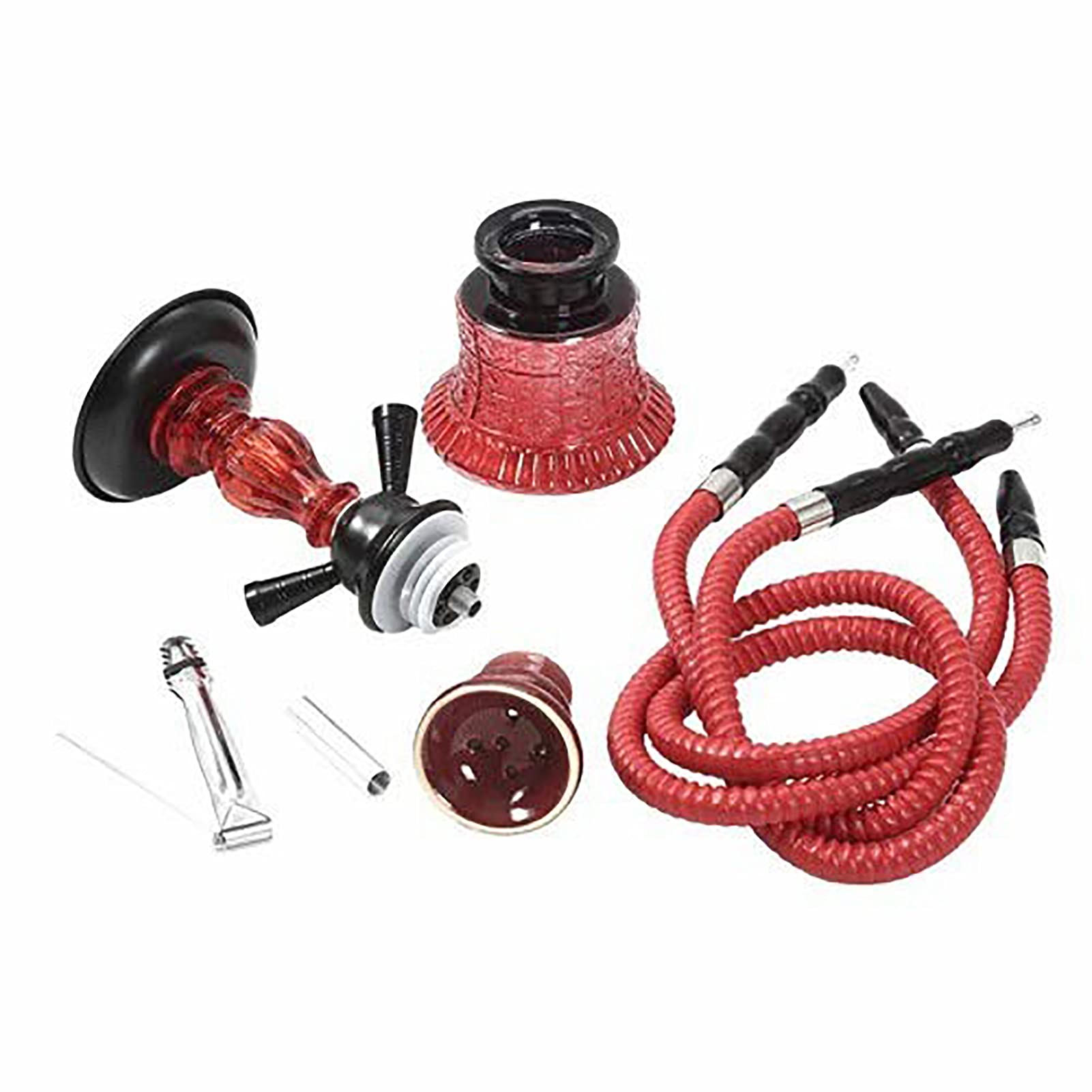 Juego Combinado De 2 Mangueras Para Shisha Con Adaptadores De Accesorios Para Shisha, Fácil De Configurar, Adecuado Para Familias, Bares, Clubes, Bodas, Fiestas, Etc B