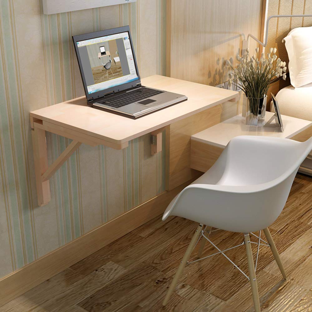 Table pliante murale bureau d'étude et table de cuisine en pin CHEWYNP