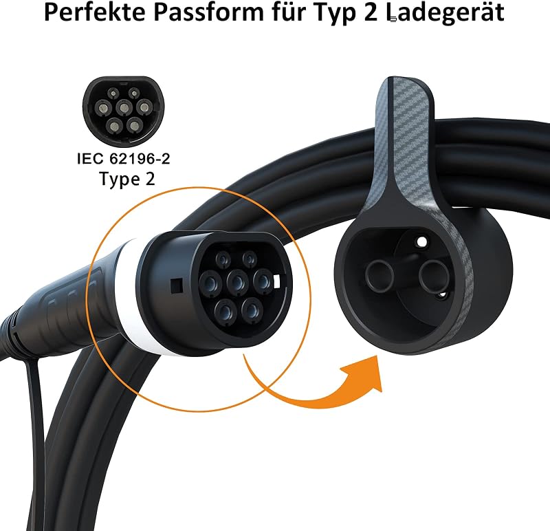 VeoryFly Type 2 EV töltőkábel fali tartó Wallbox töltőállomáshoz