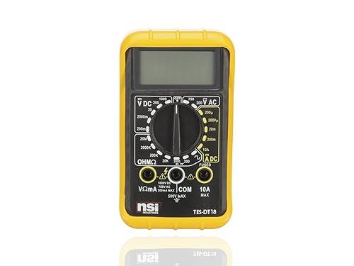 Miniatura 2 de NSi Industries TES-DT18 Multitester digital, 6 funciones, rango 20