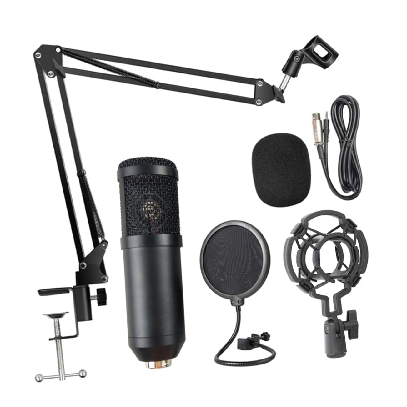 ibasenice 1zestaw Mikrofonów Usb z Kondensatorem Cardioid Idealny Do Podcastów Streamingu Gier i Nagrywania Muzyki Wbudowany Regulator Głośności Minimalizuje Hałas Tła Wysoka Fidelity