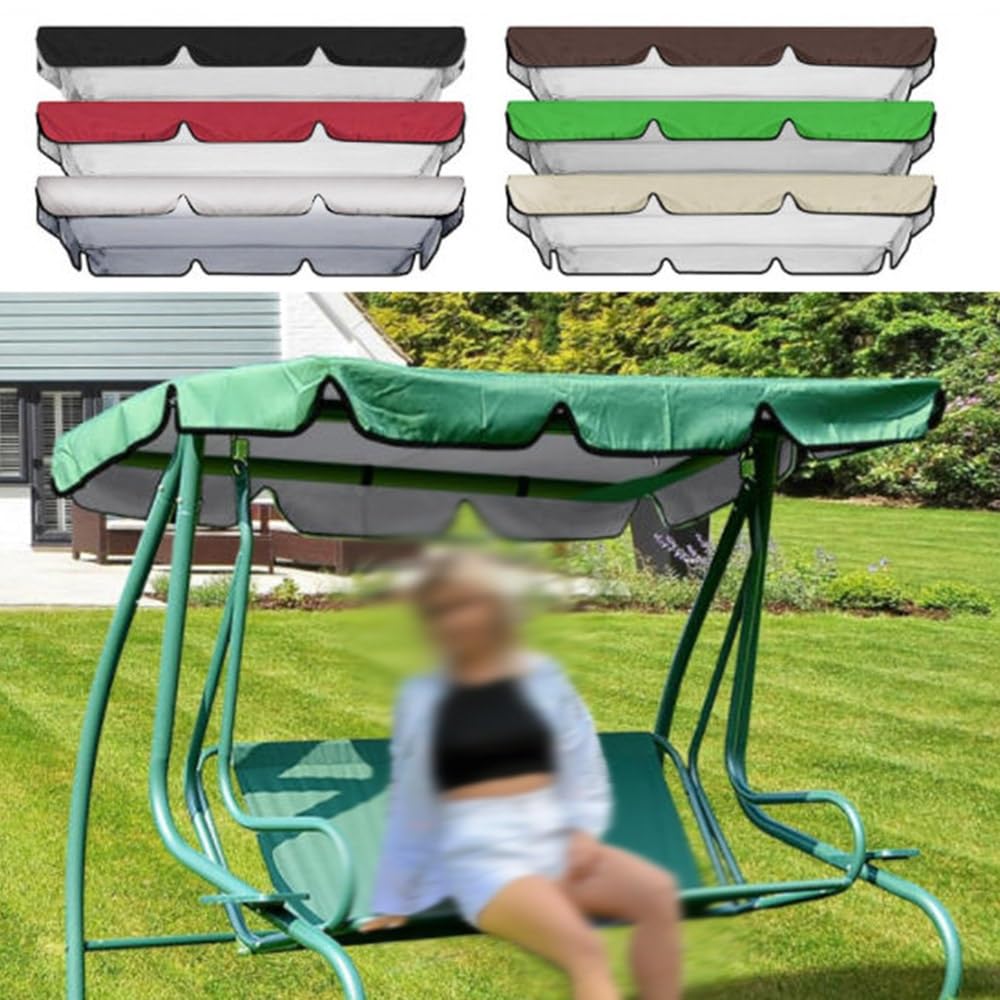 Toldo Balancin Jardin Exterior Techo De Repuesto Para Columpio De Jardín De 3 Plazas Toldo Funda Universal Cubierta Superior Para Columpio De Patio Hamaca(Beige,164x114cm/65x45in)
