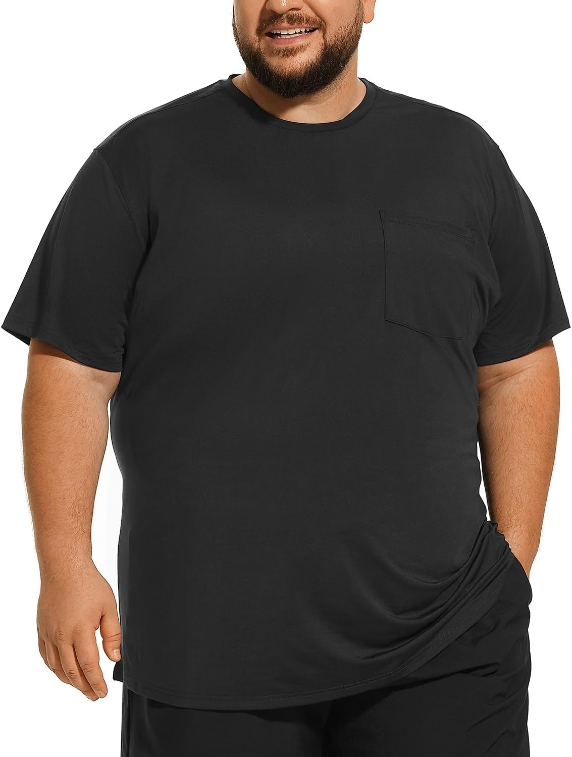 Big and Tall Mens T-Shirt UPF 50+ Sun Protection Swim Shirt SPF Quick Dry 2XL-6XL - Image 7