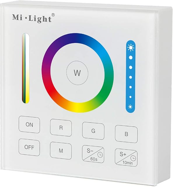 LIGHTEU®, Miboxer Milight RGBCCT Smart Panel Remote Controller B0, Compatible with milight RGBW/RGBCCT Bulbs Down Lights floodlights Strip Controllers