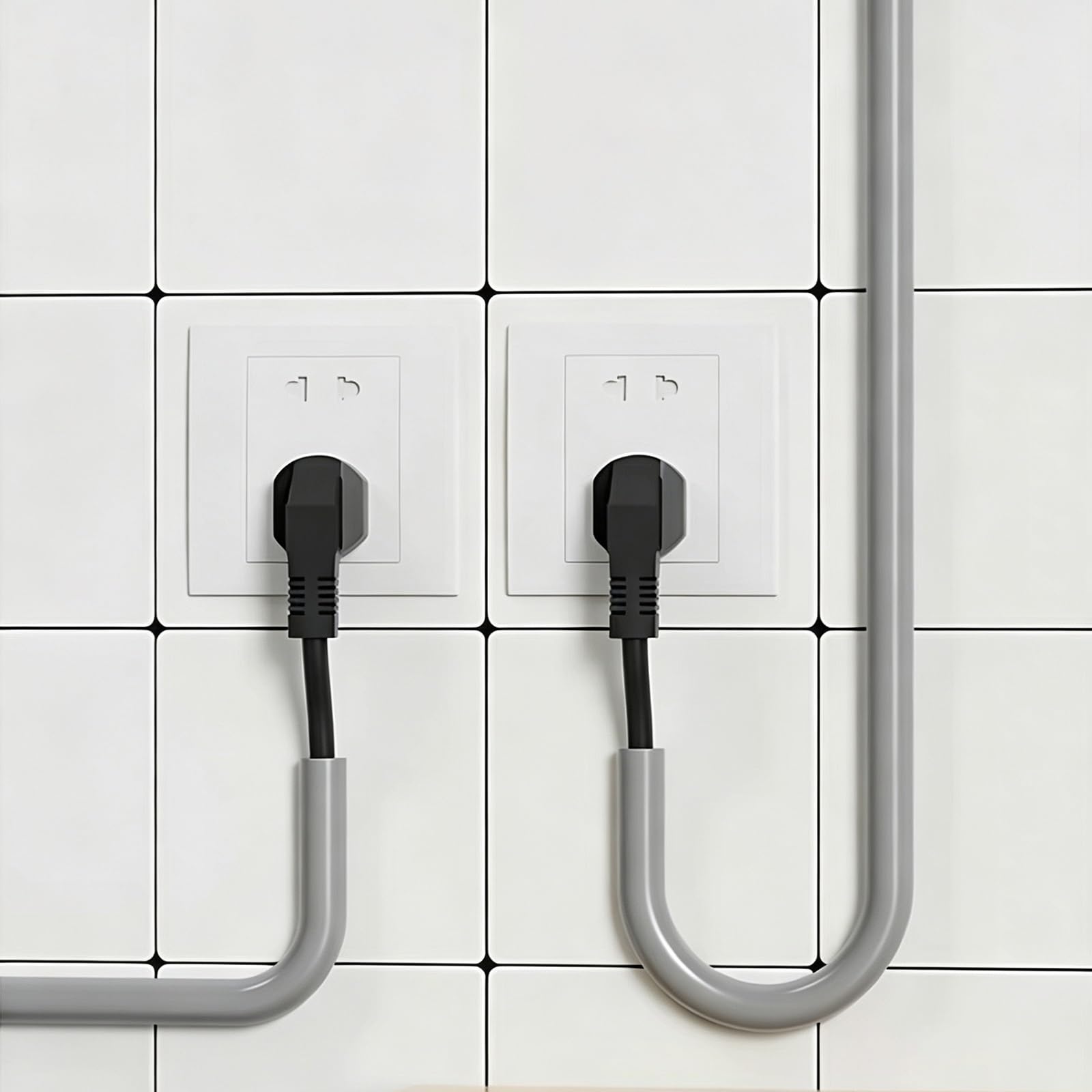 Canaleta Cable Cubiertas De Cables Para Pared, Se Adaptan A 1-2 Cables