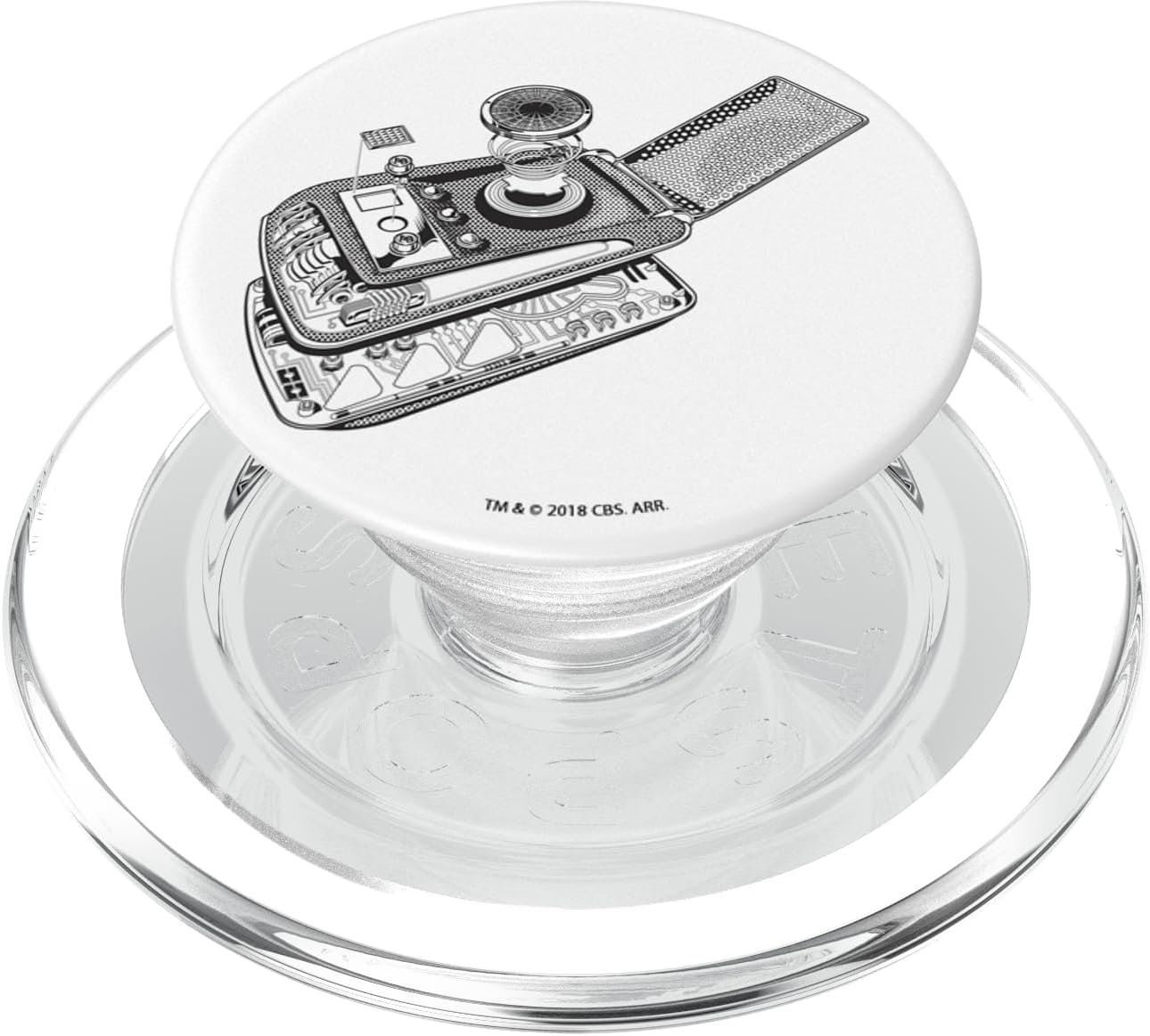 Star Trek Communicator Schematic PopSockets MagSafe PopGrip for iPhone