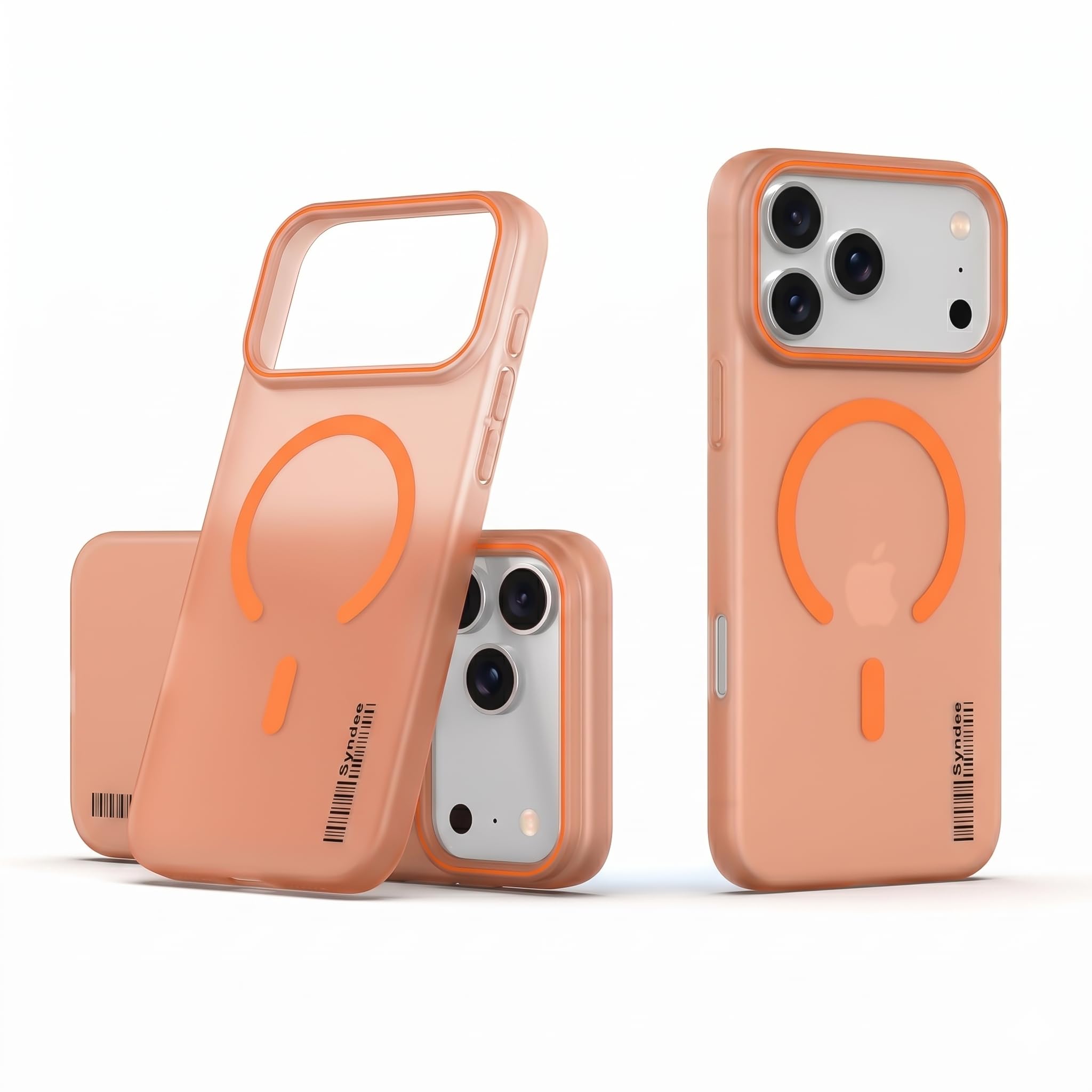 DL3 Mobilak Case Back Cover for iPhone 17 Pro Max, Sleek Frosted Translucent Back Only Compatible with Wireless Magnetic Accessories | Anti-Scratch Shockproof Phone Case