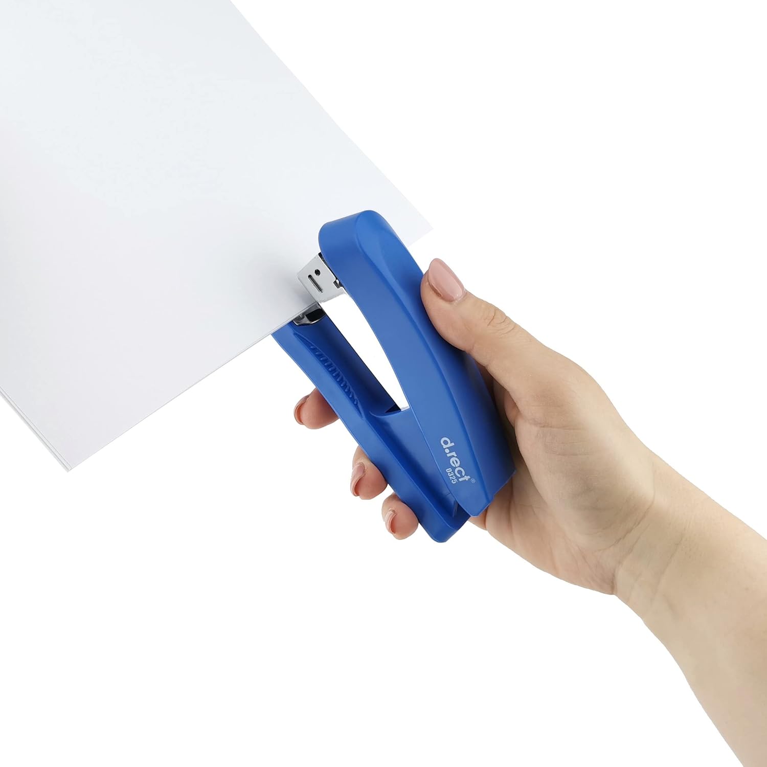 D.RECT 325 Stapler Metal with Plastic Housing | 25 Sheets | Blue
