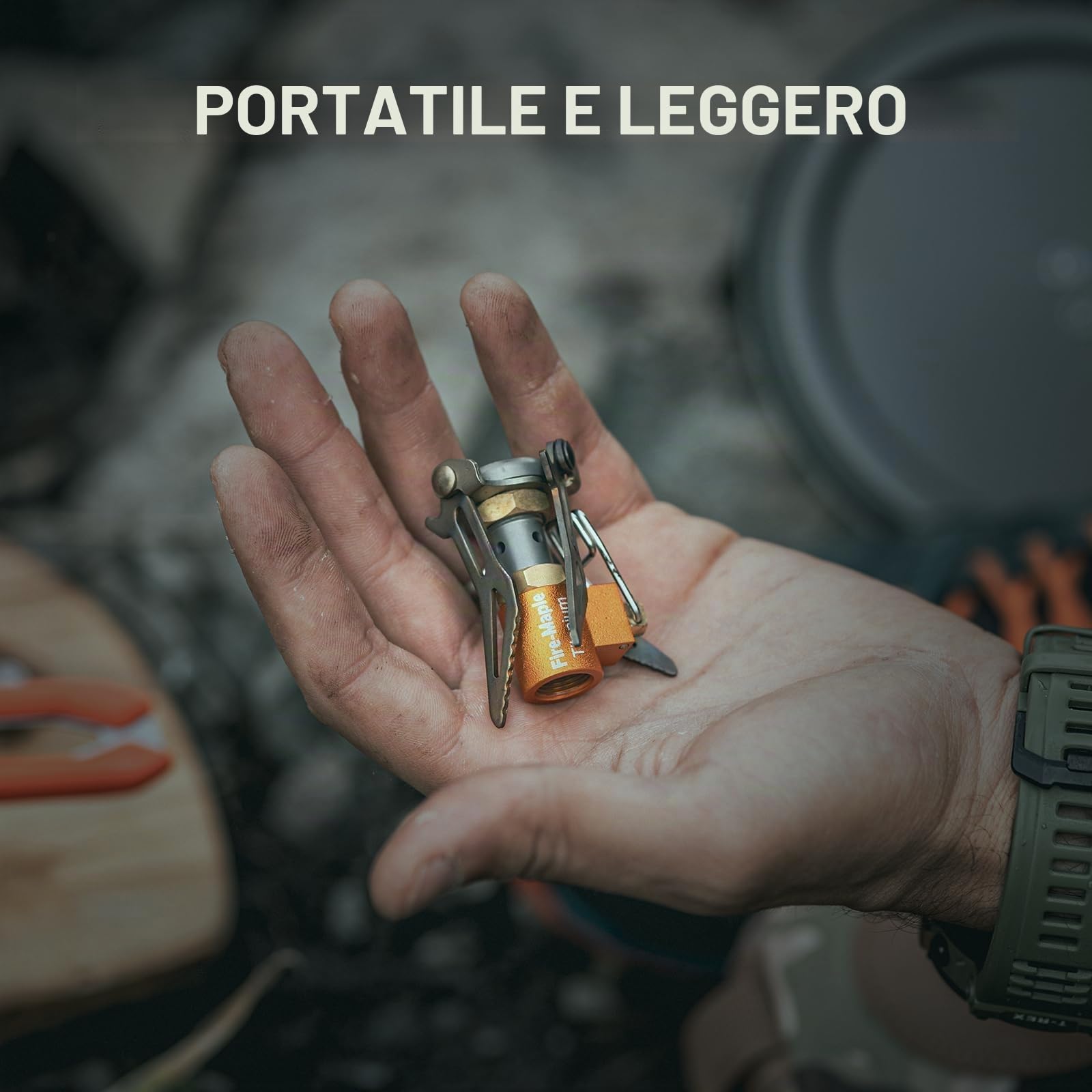 Fire-Maple Mini Fornello Campeggio in Titanio Ultraleggero Portatile Fornellini a Gas da Esterno Picnic Escursione FMS-300T