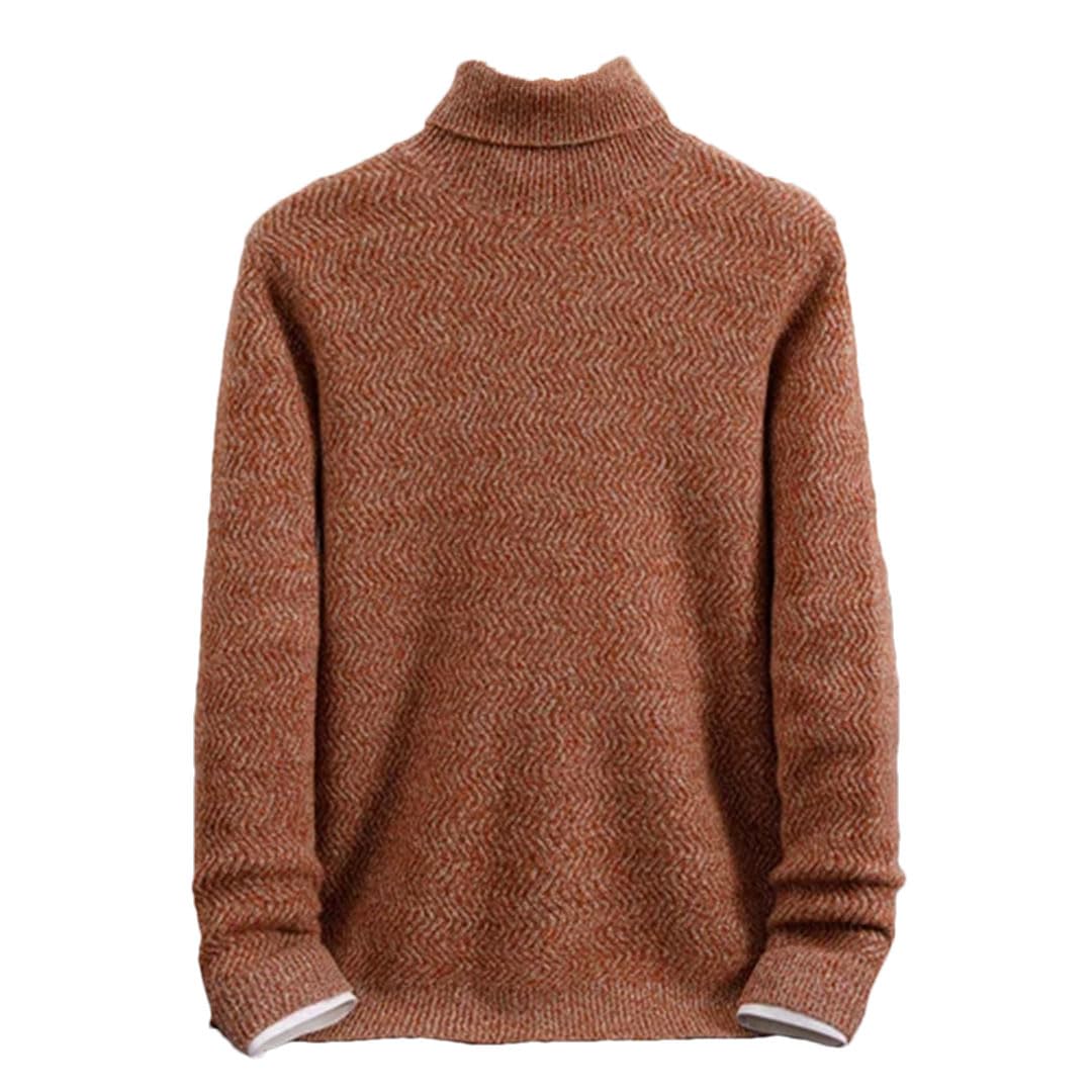 Vogrtcc Suéter De Cachemira con Cuello Alto para Hombre Invierno Tallas Grandes