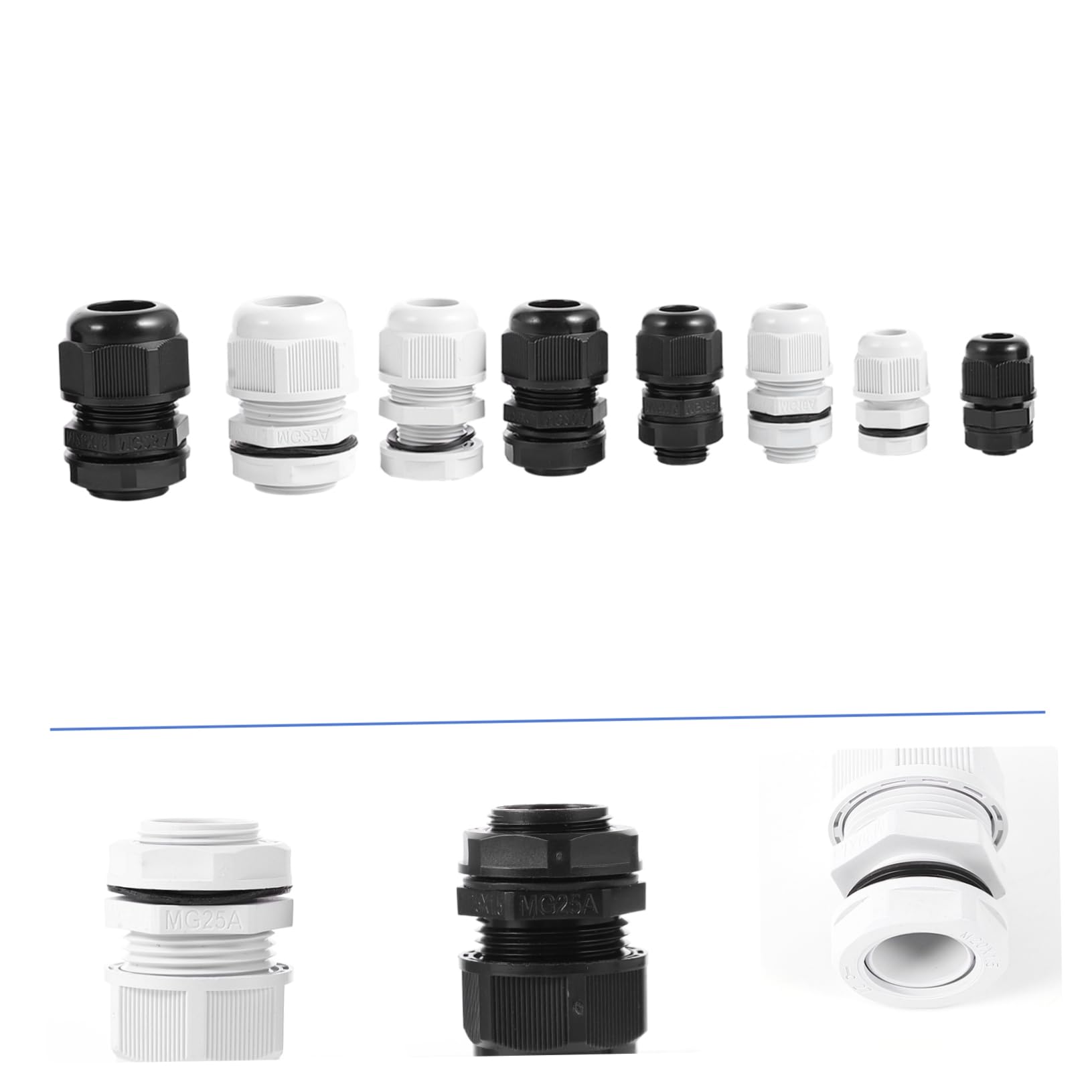 Tofficu 40 Piezas Prensaestopas Para Cables Conector De Cable Conector De Prensaestopas Para