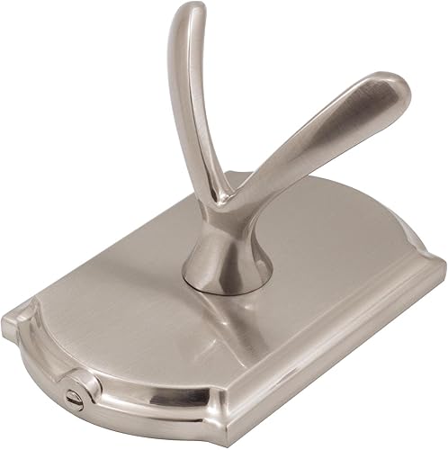 Miniatura 5 de Gancho para bata Cambridge, níquel satinado por Stone Harbor Hardware