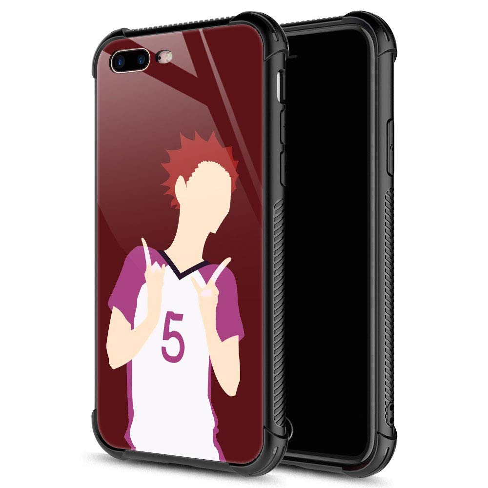 CARLOCA iPhone 8 Plus Case,Red Haired Player iPhone 7 Plus Cases for Girls Boys,Graphic Design Shockproof Anti-Scratch Drop Protection Case for Apple iPhone 7/8 Plus