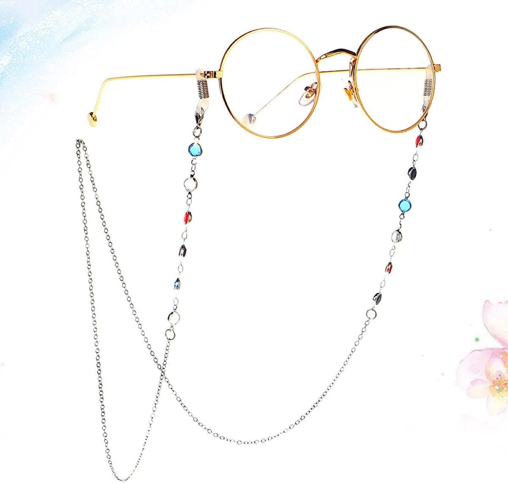 2 Piezas de cordón para Gafas, Gafas de Sol Hechas a Mano, Correa de sujeción para Gafas, Cadena para Gafas