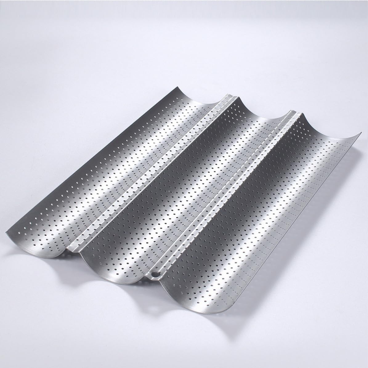 Molde Superficie Antiadherente para Hornear Pan de Acero Inoxidable 2piezas y Diseño Ondulado, Adecuado para Panadería y Repostería en Tienda de Postres