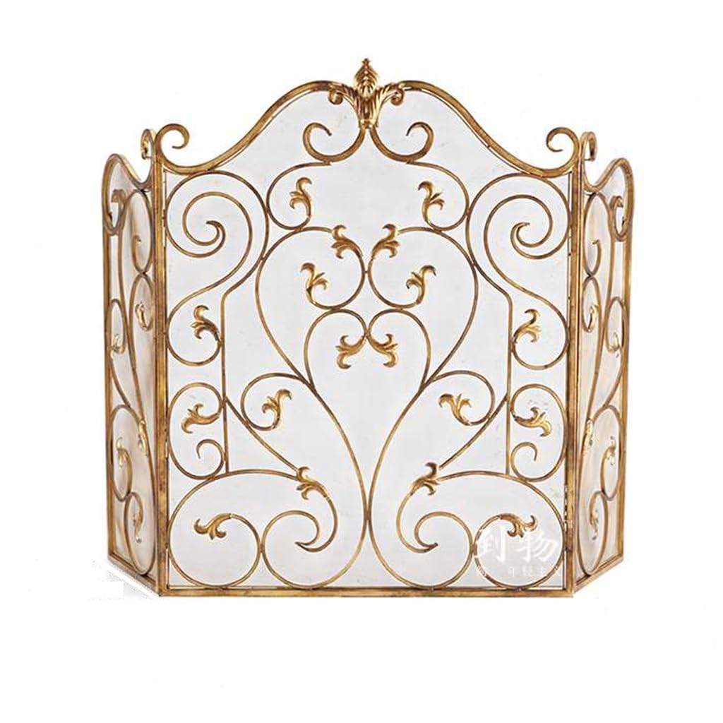 Fireplace Cover Fireplace Screen Fire Fence Embedded Fire Cover With Net Wrought Iron Partition Hollow Fireplace Screen Fireplace Screens