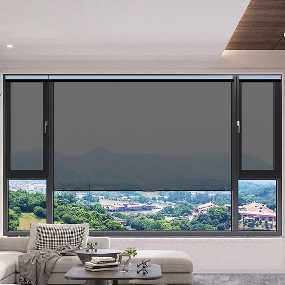 Amazon.com: No-Drill One Way See Through Curtain Pull Down