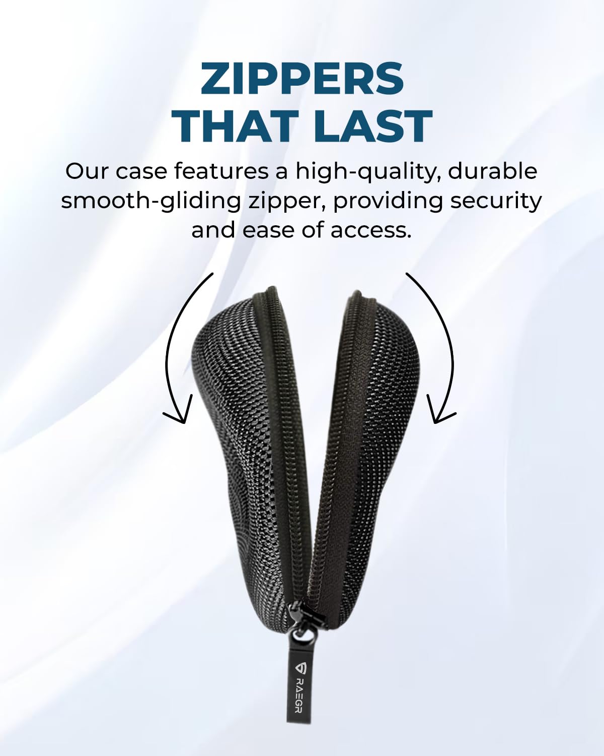 RAEGR Travel Watch Case & Organizer | Single Storage Watch Box with Zipper | Portable Travel Friendly Case & Watch Storage Holder| Fits Wristwatches & Smart Watches up to 50mm - Black RG10559