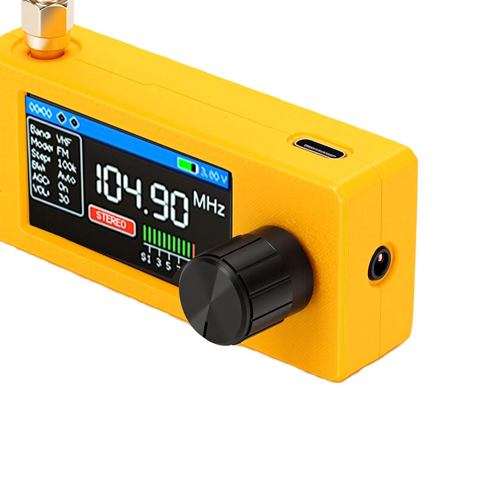 Fabater V4b ATS MINI DSP-Radio, ESP32-S3- und SI4732-Chip, Multiband-AM/FM/LSB/USB-Empfänger, 1,9-Zoll-IPS-Farbbildschirm, mit Kopfhörerverstärker und Hi-Z-Schaltung