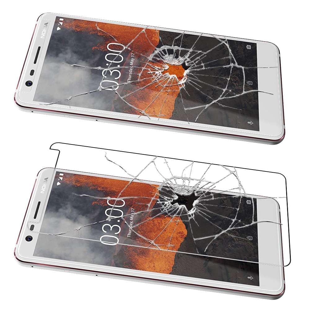 Pellicola Vetro Temperato EbestStar Per Nokia 3.1 (2018) - Confezione Da 3, Anti Graffio E Anti Rottura - 2