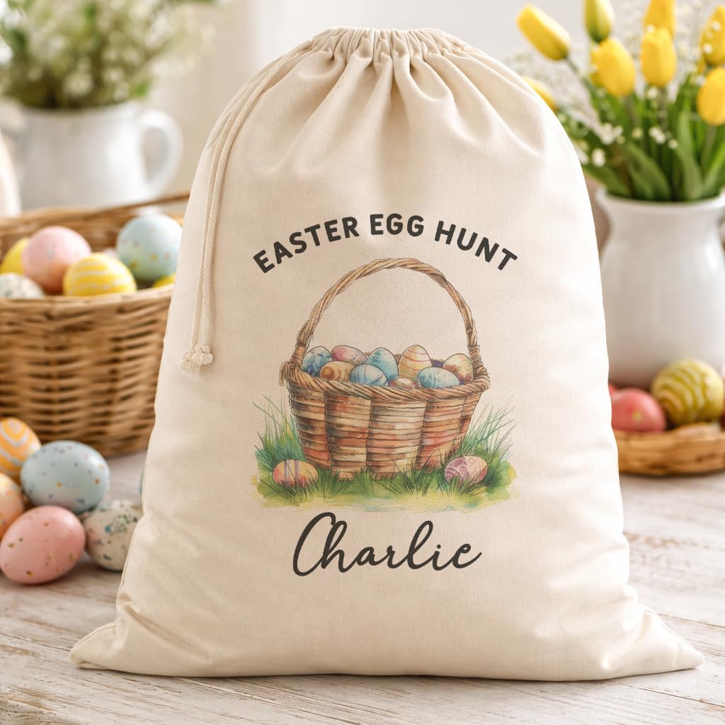 The Gift Project Personalised Easter Egg Hunt - Easter Gift Sack