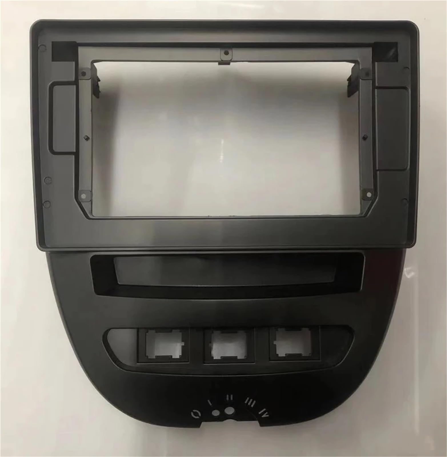 Marco Adaptador Radio Coche Marco para Radio de Coche 2 DIN Compatible con Toyota Aygo Compatible Peugeot 107 (2005-2014). Incluye Panel Frontal, DVD y Cubierta estéreo