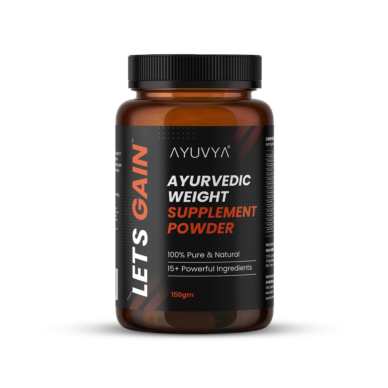 Ayuvya Lets Gain Weight Gain Powder For Male & Female | Helps Improve Weight, Muscle Mass, & Energy Levels | Promotes Overall Immunity & Muscle Recovery | Powerful & Effective Gainer | 150gm (B0DCG87H46) Amazon Price History, Amazon Price Tracker