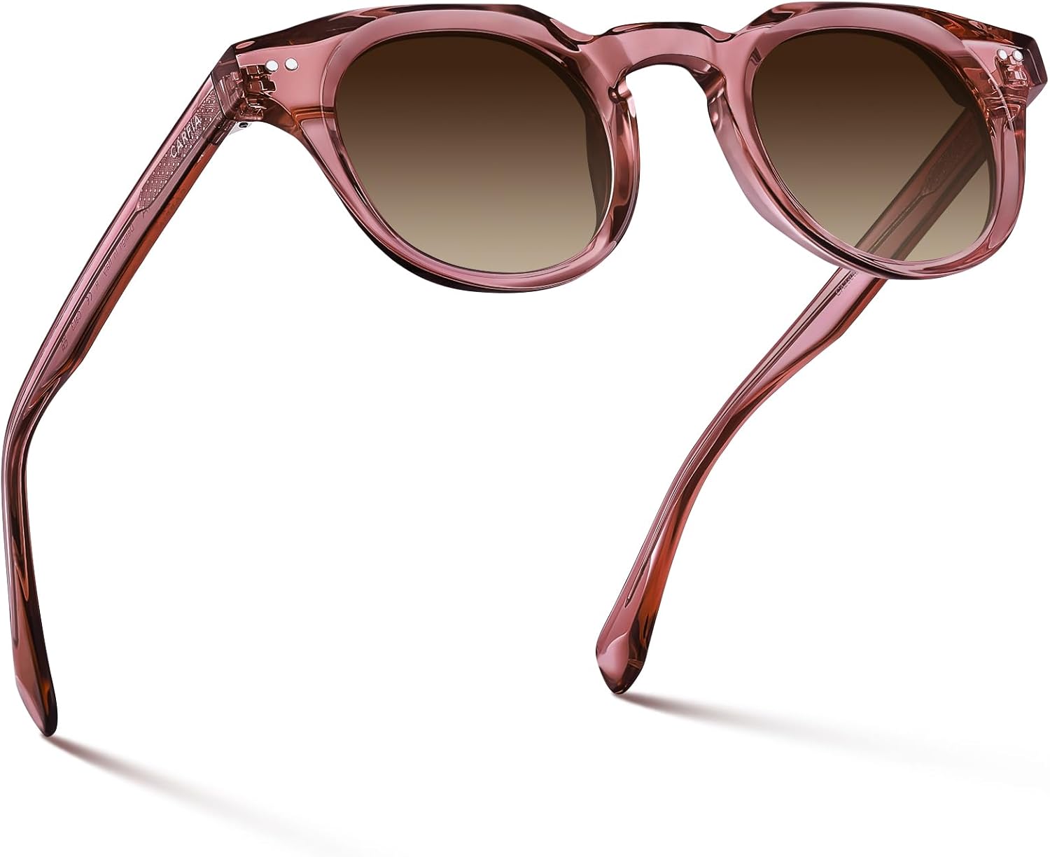 CARFIA Retro Polarized Mens Sunglasses Womens UV400 Protection, Chunky Acetate Classic Vintage Shades