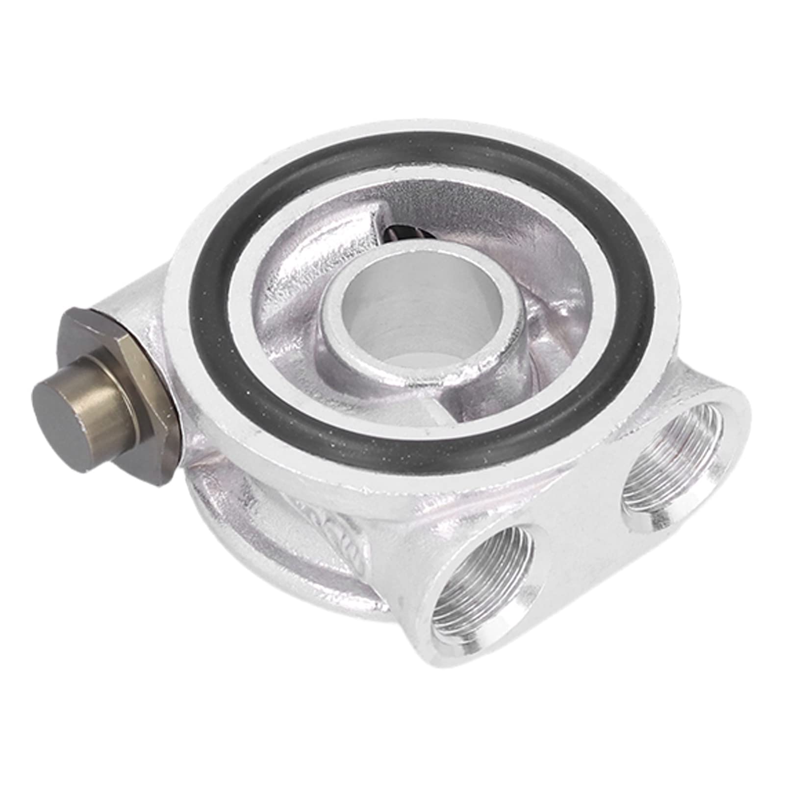 Ölfilter Sandwichplatte Ölfilter Temperatur Ölfilteradapter Ölkühlerfilter Sandwichplatten Thermostat Adaptersatz 3/4 Zoll 16-UNF AN10 M18 x 1,5 mm Fitting Uni