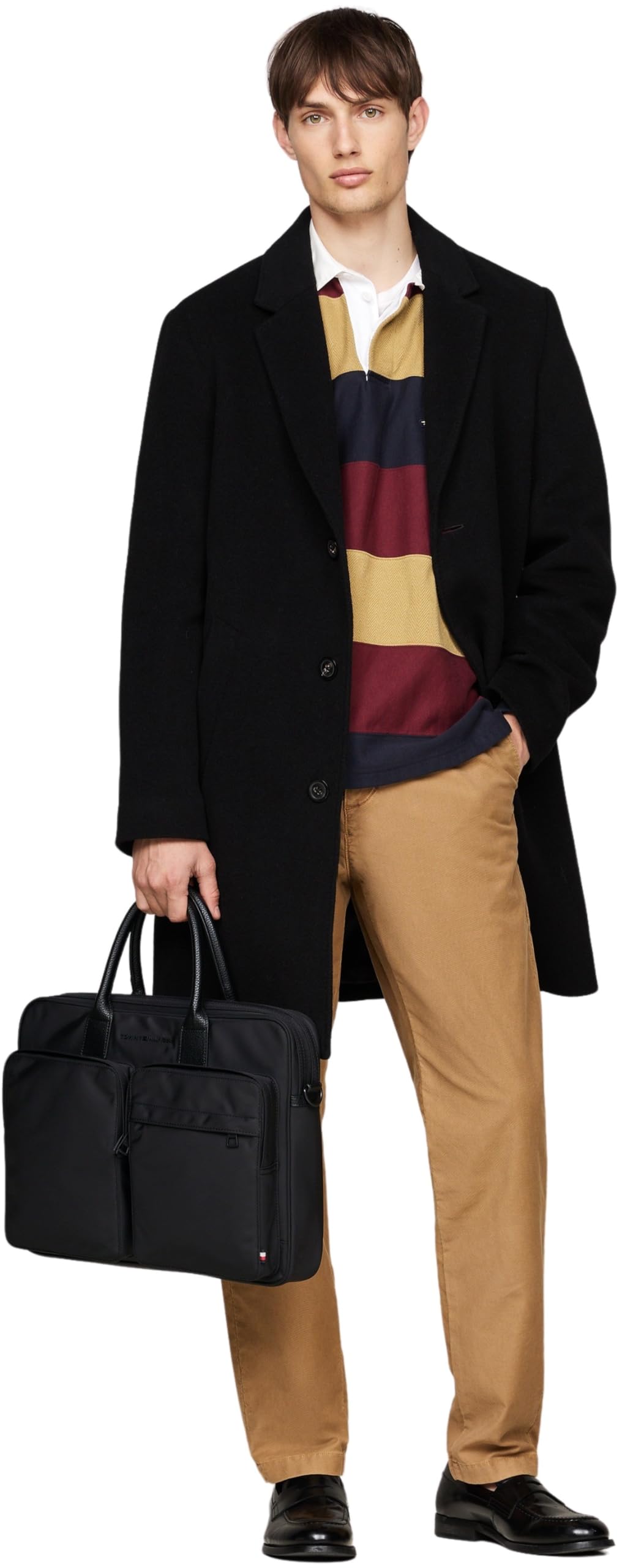 Tommy Hilfiger Sac pour Ordinateur Portable Homme Repreve Computer Bag avec Bandoulière