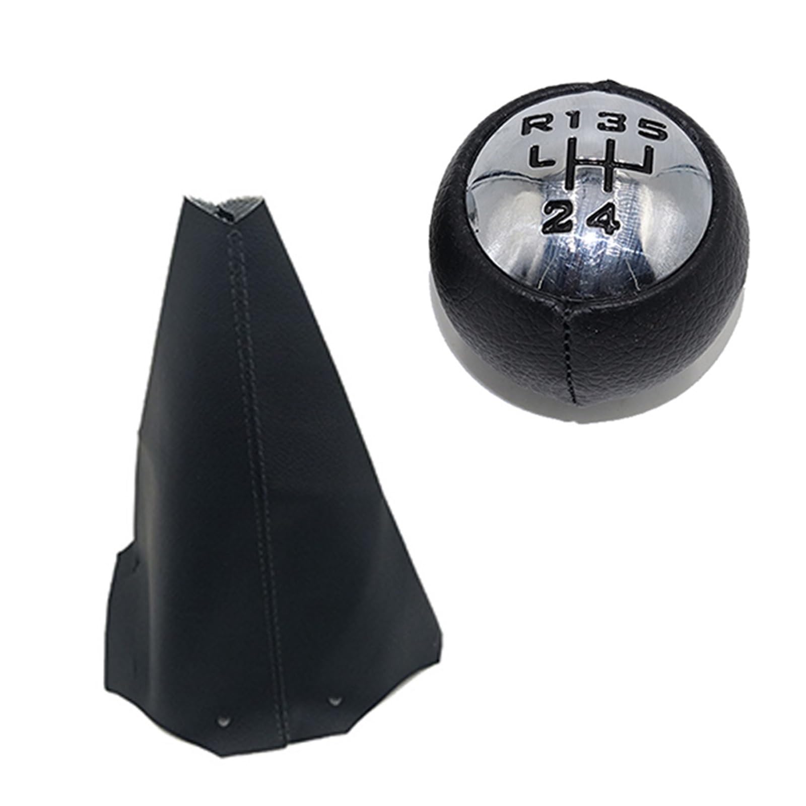 Wylwsha 5 Speed Set Shift Gear Knob Cover For Citroen For C3 For C4 For C8 Pu Leather Manual Gear Shift Knob Shifter Lever Handle Stick(5 Speed Set)