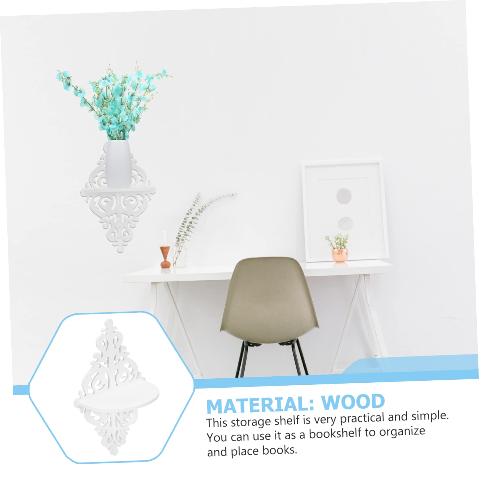 SOLUSTRE 2pcs Wooden Hanging Organizer Racks Elegant Storage for Home Organization Wall Mounted Design for Living Room Bedroom Decor Easy to Install Stylish and Functional