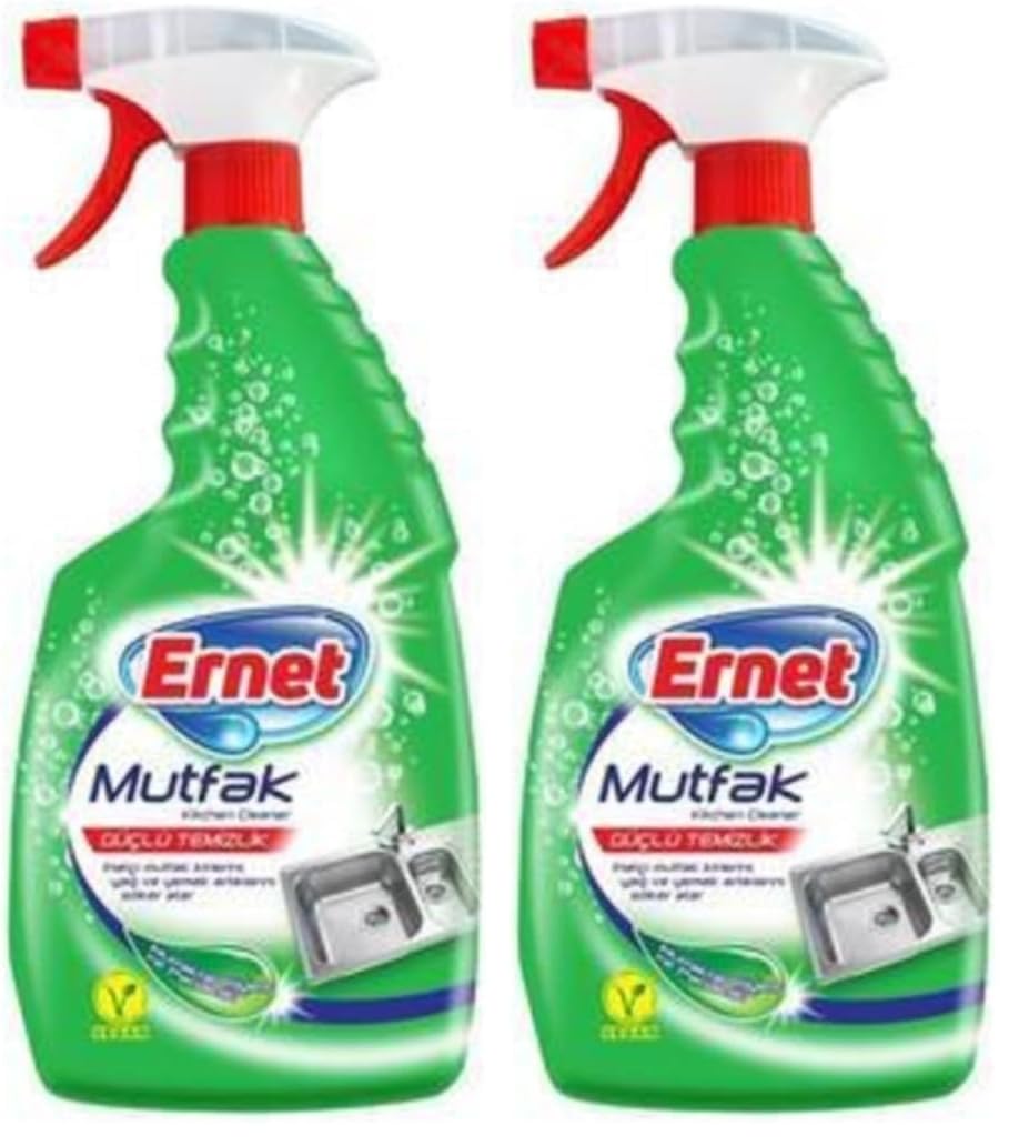 Ernet Süper Likit Mutfak Temizleyici 750 ml Sprey'li (2 paketi)